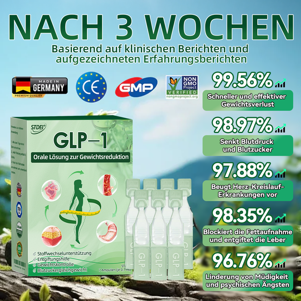 Zertifiziert durch das BfArM 🇩🇪 𝑆𝑇𝐷𝐸𝐼® 𝐺𝐿𝑃-1 𝑂𝑟𝑎𝑙𝑒 𝐿ö𝑠𝑢𝑛𝑔 𝑧𝑢𝑟 𝐺𝑒𝑤𝑖𝑐ℎ𝑡𝑠𝑟𝑒𝑑𝑢𝑘𝑡𝑖𝑜𝑛 👩🔬 Geeignet bei Fettleibigkeit, Herz-Kreislauf-Gesundheit, Diabetes, Schlafapnoe, Gelenkproblemen und mehr💚