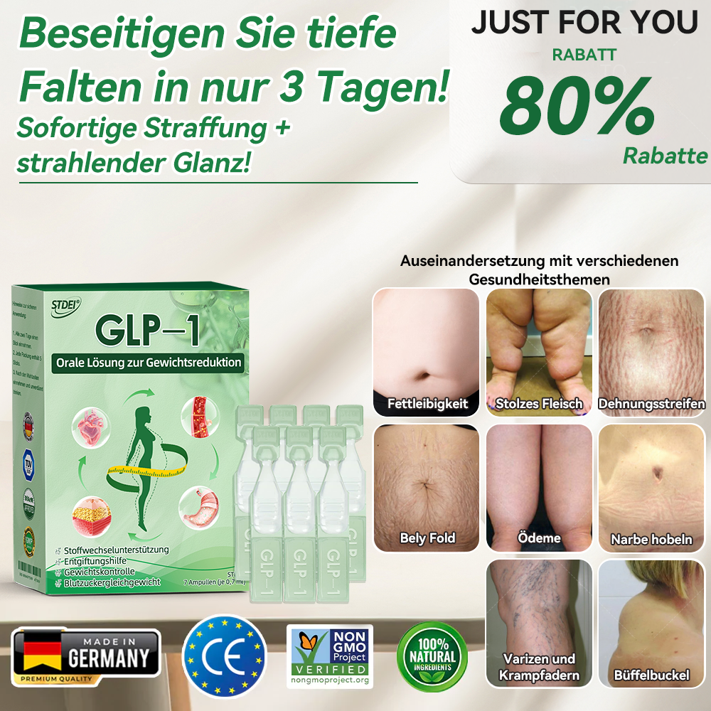 Zertifiziert durch das BfArM 🇩🇪 𝑆𝑇𝐷𝐸𝐼® 𝐺𝐿𝑃-1 𝑂𝑟𝑎𝑙𝑒 𝐿ö𝑠𝑢𝑛𝑔 𝑧𝑢𝑟 𝐺𝑒𝑤𝑖𝑐ℎ𝑡𝑠𝑟𝑒𝑑𝑢𝑘𝑡𝑖𝑜𝑛 👩🔬 Geeignet bei Fettleibigkeit, Herz-Kreislauf-Gesundheit, Diabetes, Schlafapnoe, Gelenkproblemen und mehr💚