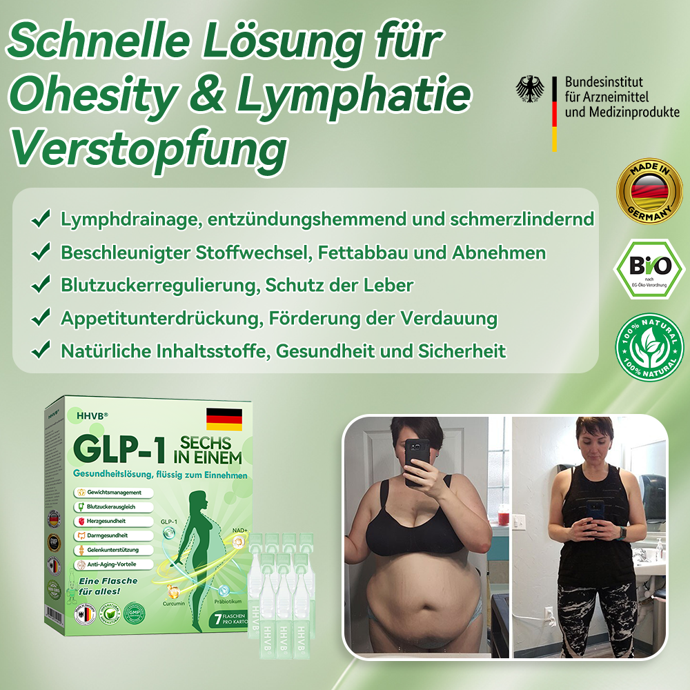 𝐇𝗛𝑉𝖡® 🇩🇪𝐆𝗟𝑷-1 𝐒𝐄𝐂𝐇𝐒 𝐈𝐍 𝐄𝐈𝐍𝐄𝐌 𝐆𝐞𝐬𝐮𝐧𝐝𝐡𝐞𝐢𝐭𝐬𝐥ö𝐬𝐮𝐧𝐠🍀🍀, 𝐟𝐥ü𝐬𝐬𝐢𝐠 𝐳𝐮𝐦 𝐄𝐢𝐧𝐧𝐞𝐡𝐦𝐞𝐧 (Nur eine Dosis pro Tag, sichtbare Veränderungen in 7 Tagen) ✅ Für Fettleibigkeit, kardiovaskuläre Gesundheit, Diabetes, Schlafapnoe, Gelenkprobleme und mehr.